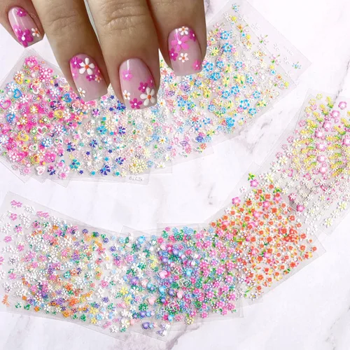 Vista 16 de Calcomanías de uñas de gato, 8 hojas de calcomanías autoadhesivas 3D con diseño de gato dorado, plateado, negro, blanco, para niños, niñas, mujeres