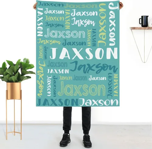 Vista 36 de Mantas de bebé personalizadas para niñas y niños con nombre, mantas de bebé personalizadas con nombre, mantas personalizadas para niños, artículos