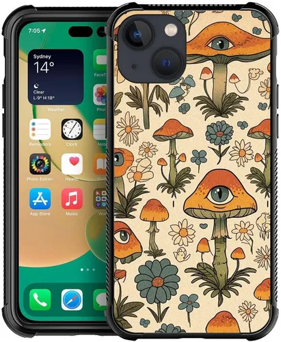 Vista 36 de Compatible con iPhone 13 Mini, diseño de H Art Cat Pattern, H Funda protectora de TPU resistente a arañazos y golpes para iPhone 13 Mini de 5.4