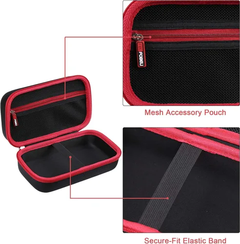 Vista 7 de FBLFOBELI - Estuche rígido para arrancador NOCO GENIUS5 (solo funda) Carcasa rígida de EVA, a prueba de golpes y resistente al agua, cierre