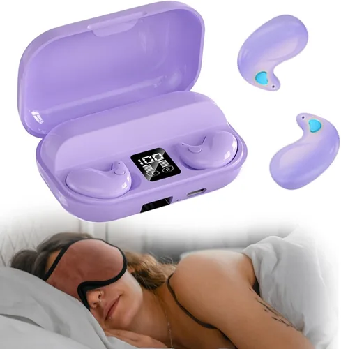Vista 9 de Xmenha Auriculares Inalámbricos Planos Invisibles para Dormir IPX5 Impermeables Auriculares Delgados Invisibles para Dormir para Personas que