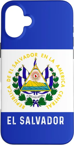 Vista 23 de El Salvador Carcasa de Teléfono Celulares Con Bandera Y Mapa - Carcasa para iPhone 17