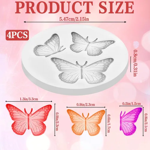 Vista 2 de 4 moldes de silicona para chocolate, decoración de pasteles, antiadherentes, lindos moldes, bandeja para cubitos de hielo, herramienta casera
