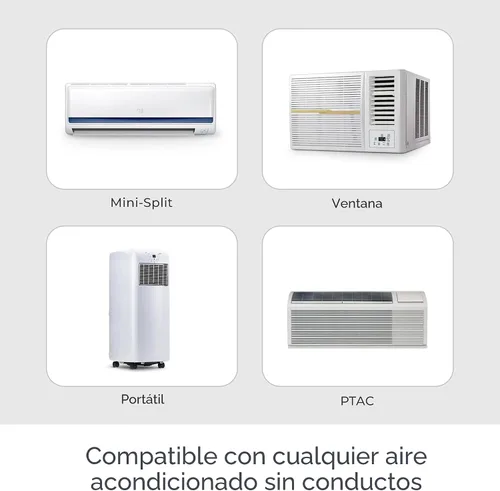 Vista 3 de Breez Lite - Controlador inteligente de CA para mini-split, ventana, ACS portátil (negro) WiFi Controller, Alexa, Google, Siri Shortcuts