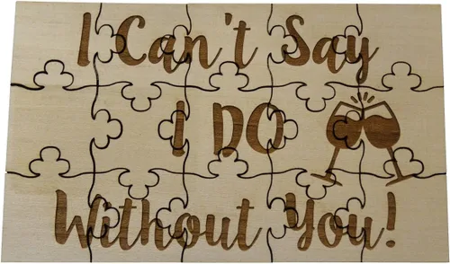 Vista 7 de Will You Be My Bridesmaid Puzzle - Flores, Horizontal