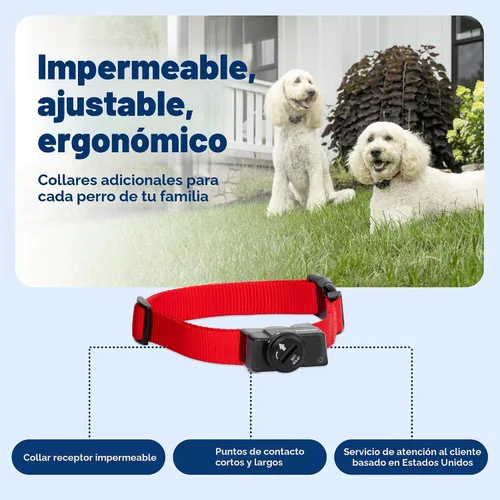 Vista 5 de PetSafe Sistema inalámbrico de contención de valla para mascotas, collar receptor solo para perros y gatos de más de 8 libras, resistente al agua