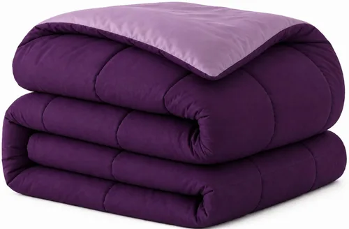 Vista 14 de EVOLIVE - Edredón reversible de microfibra, tamaño matrimonial/queen (negro/gris) Soft brushed microfiber with down-alternative fill offers