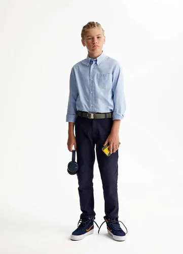 Vista 3 de French Toast Boys Long Sleeve Oxford Shirt Standard Husky