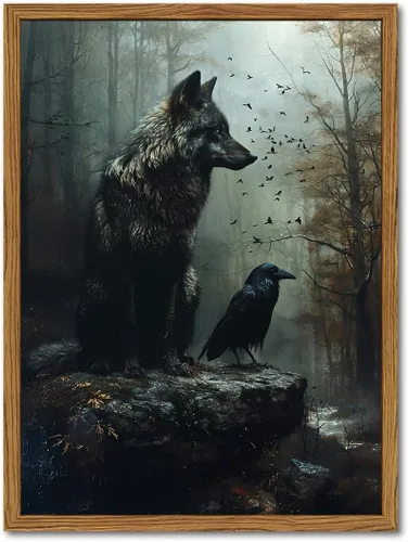 Vista 14 de Obras de arte en lienzo de fantasmas de Halloween para baño, decoración de pared con fantasmas de terror y lindo gato negro en la bañera, pinturas