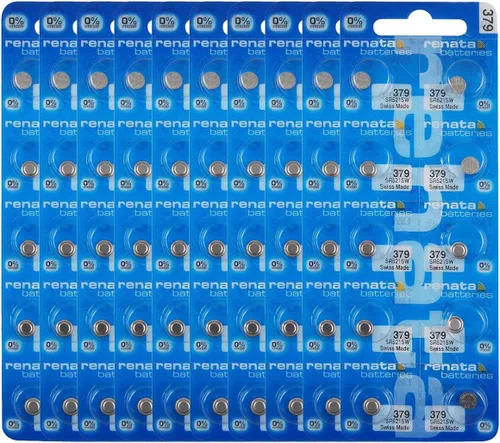 Vista 11 de Renata 379 SR521SW Baterías – 1.55 V Óxido de Plata 379 Batería de Reloj (2 unidades)