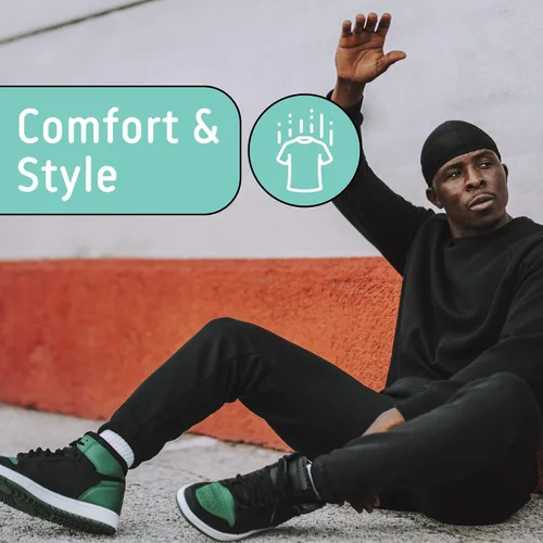 Vista 5 de Paquete de 3 pantalones deportivos para hombre con bolsillos, pantalones deportivos para hombre, pantalones de entrenamiento de ajuste seco