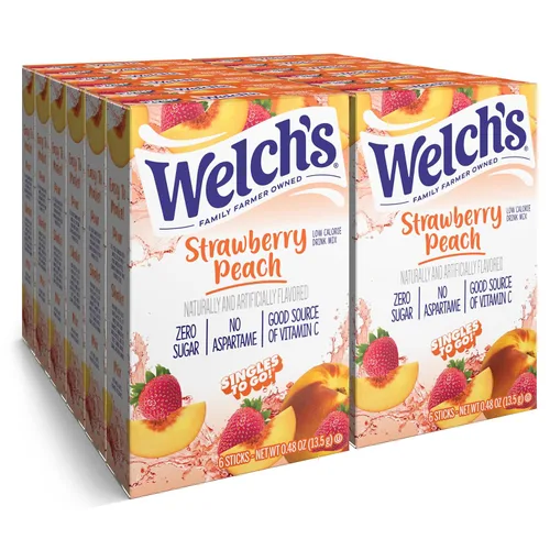 Vista 8 de Welch's Singles To Go! Paquete variado de mezcla de bebida de arándano, paquetes de sabor de agua sin azúcar, sin aspartamo, sin tintes