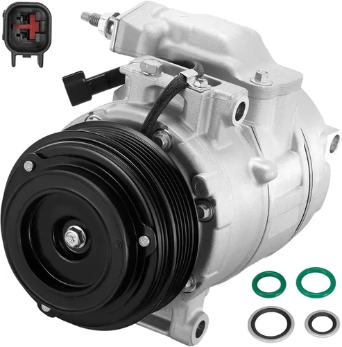 Vista 32 de BDFHYK Compresor de aire acondicionado con embrague compatible con Ford F-250 F-350 Super Duty 6.2L 2017-2019, F-450 F-550 Super Duty 6.8L