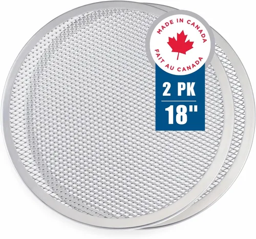 Vista 10 de Norjac Rejilla para pizza de 16 pulgadas, paquete de 6 – Malla de aluminio para horno, sin costuras, libre de óxido, bandejas de hornear duraderas