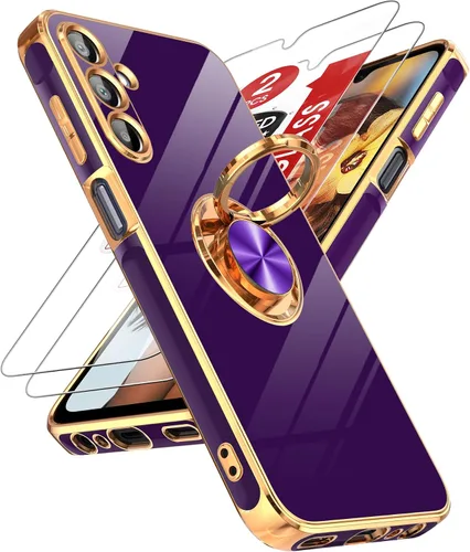 Vista 83 de LeYi Funda para iPhone XR: con Protector de Pantalla de Vidrio Templado [Paquete de 2] Soporte de Anillo Giratorio de 360°, Soporte Magnético