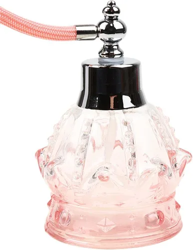 Vista 5 de None Branded YangLand - 1 botella de perfume vacía recargable de vidrio de 3.4 fl oz, botella de perfume recargable vintage, botella de vidrio