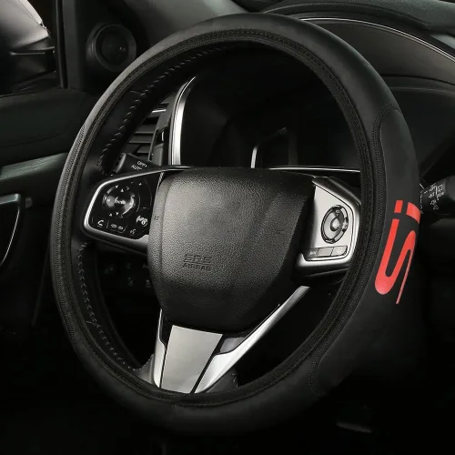 Vista 2 de Funda de cuero para volante compatible con Civic si Universal Size (SI)