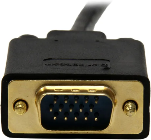 Vista 4 de StarTech - Cable DisplayPort a VGA activo de 35.8 in, 1080p, DP 1.2 (DP2VGAMM3B) 1m, DP++ Source, EDID & DDC Pass-Through, Latching, VGA Screw
