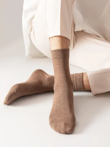 Vista 8 de 6 pares de calcetines sólidos para hombre, calcetines casuales de punto