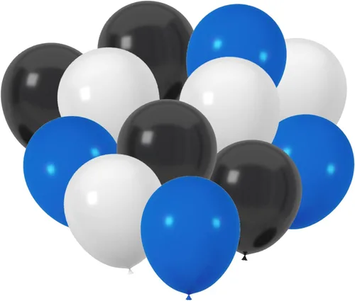 Vista 11 de 100 globos de látex de 12 pulgadas en negro y naranja, perfectos para Halloween, graduación, cumpleaños, baby shower, Acción de Gracias