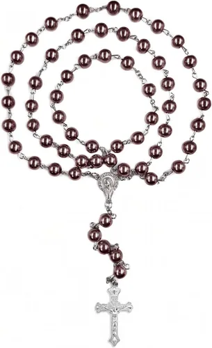 Vista 14 de First Communion Rosarys for Girls and Boys, RosaryBeads Catholic for Men, Women, Rosary Necklace as Gifts for Mother, Grandmother, Elders