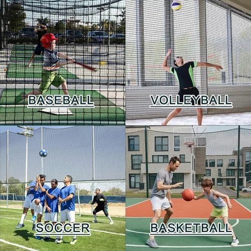 Vista 5 de Heavy Duty Golf Practice Net, High-Impact Golf Hitting Net for Indoor/Outdoor Use