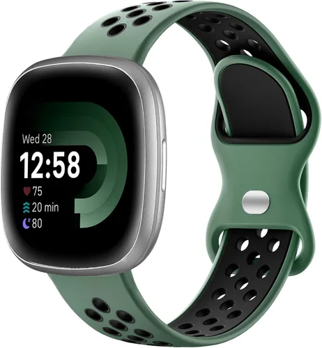Vista 16 de Maledan Correas deportivas transpirables para Fitbit Versa 3/4, Sense/Sense 2, correas de repuesto para hombres y mujeres, accesorios para relojes
