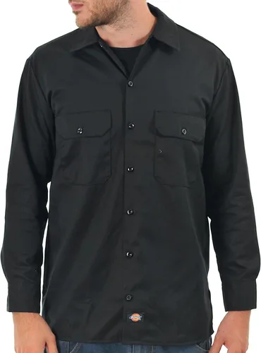 Vista 4 de Dickies Camisa de trabajo de manga larga grande y alta para hombre