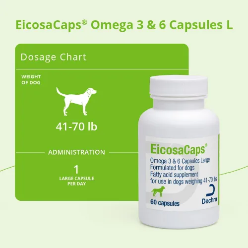 Vista 3 de EicosaCaps® Omega 3 y 6 cápsulas para perros, 60