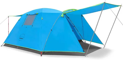 Vista 10 de KAZOO Tienda de campaña para 2/4 personas al aire libre impermeable para la familia, tiendas grandes para 2/4 personas, fácil instalación, tienda