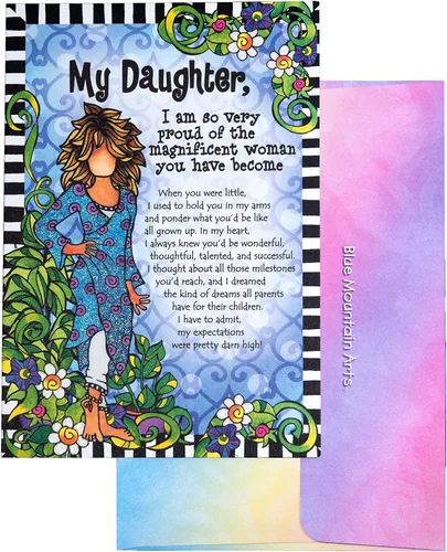 Vista 8 de Blue Mountain Arts Tarjeta de felicitación "For My Beautiful Daughter" es la tarjeta perfecta de Navidad, cumpleaños, graduación o "I Love You