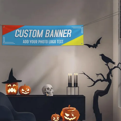 Vista 4 de Banners y letreros personalizados para exteriores, personalizables, con foto, texto, decoración de impresión para fiesta de cumpleaños, negocios