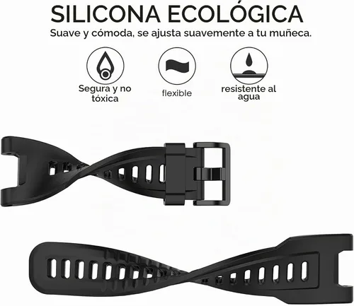 Vista 4 de QGHXO Correa para Amazfit T-Rex, correa de repuesto de silicona suave para reloj inteligente Amazfit T-Rex/T-Rex Pro