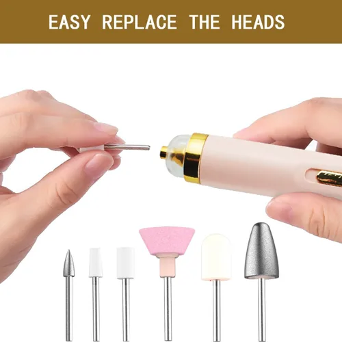 Vista 4 de 6 unidades de repuesto para limas de uñas compatibles con kit de uñas Finish Touch Flawless