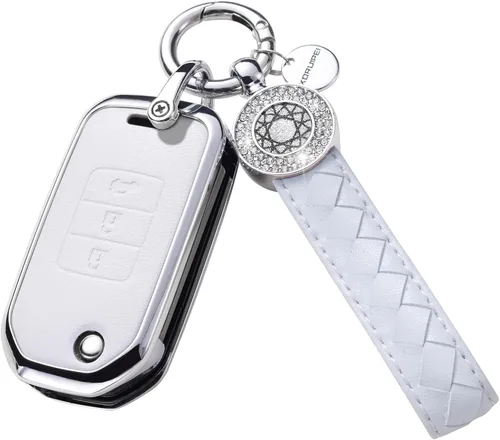 Vista 12 de Compatible con Honda Accord Civic CRV Pilot HRV Odyssey Ridgeline Passport Funda para Llavero