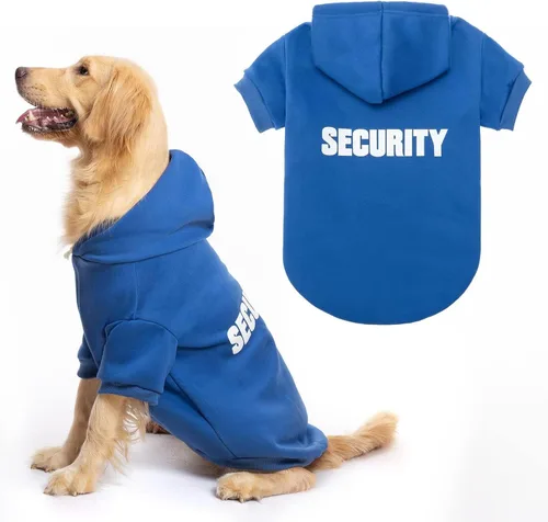 Vista 17 de BINGPET - Sudaderas con capucha de seguridad para perros, suéter para cachorros, abrigos para perros para clima frío, suéter con capucha abrigado