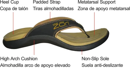 Vista 9 de Sandalias ortopédicas deportivas Zori para hombre