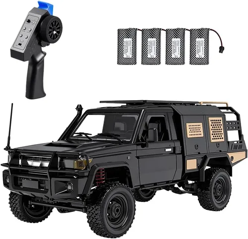 Vista 10 de 82S RC Rock Crawler Truck, caja de cambios de 2 velocidades, negro