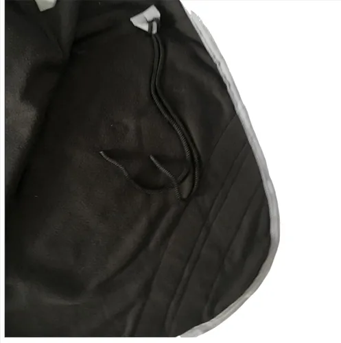 Vista 6 de Majestic Ally Manta de caballo de forro polar antibolitas con cuerda trenzada plateada (negro, 70)