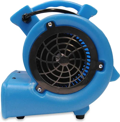 Vista 2 de Secadora de tapete BlueDri Jetster 1/3 HP Air Mover con pieza para tapete, rojo