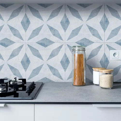 Vista 22 de 12 calcomanías de vinilo esmerilado para transferencia de salpicaduras en muro, autoadhesivas para suelo de cocina y baño, oro imperial, 6 x 6