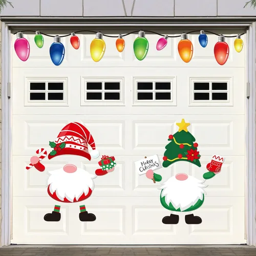 Vista 10 de Blulu Imanes decorativos de Navidad reflectantes para automóvil, calcomanías magnéticas de Navidad, calcomanías magnéticas de Navidad, calcomanías
