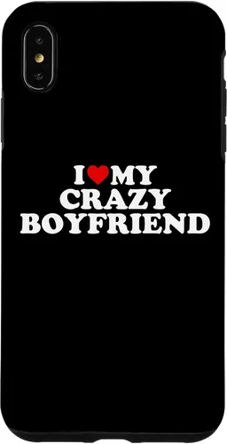 Vista 11 de I Love My Crazy Boyfriend BF - Red Heart Case for iPhone 17