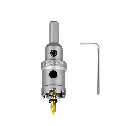 Vista 27 de SALI Kit de sierra perforadora TCT de 1 pulgada (1.024 in) con punta de carburo de tungsteno con broca piloto chapada en titanio para metal, acero