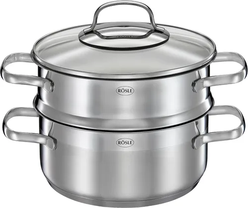 Vista 7 de RÖSLE 13153 Olla para pasta Elegance, acero inoxidable, 5 litros
