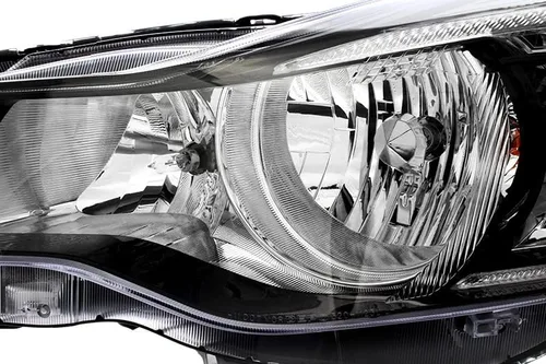 Vista 3 de Para Subaru Impreza Faros Lámparas Set 2015 2016 Halógeno Negro Trim Conductor y Pasajero Lado