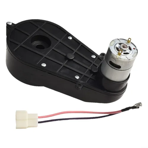 Vista 2 de Caja de cambios de motor de CC de alto par de 24 V, 550 y 20000 rpm, pieza de repuesto de transmisión de vehículo eléctrico con conectores de cable