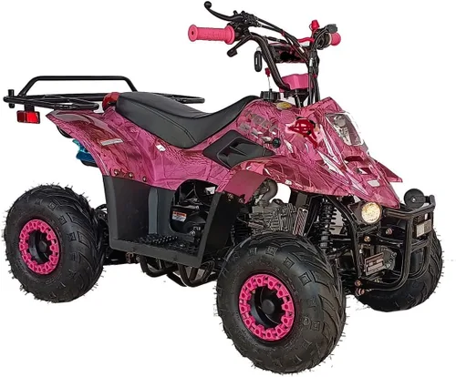 Vista 4 de Quad todoterreno automático de 110cc, con motor de 4 tiempos y llantas de 16" para niños, Fibra de carbono