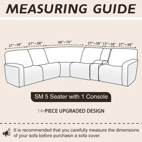 Vista 41 de Arfntevss Fundas de sofá seccional reclinable de terciopelo, Funda de sofá seccional de esquina para sofá reclinable, Funda elástica suave