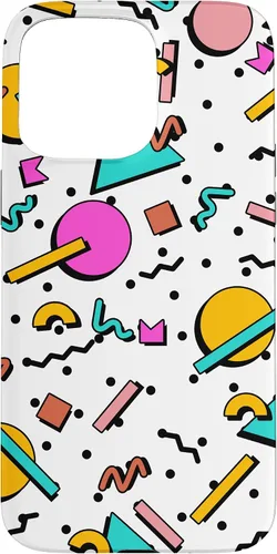 Vista 31 de Vintage Geometría Forma Patrón Retro 80s 90's Nostalgia Case para iPhone 17